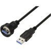 TRU COMPONENTS TC-13543560 USB 3.0 Male to Male Plastic Waterproof Cable 0.5 m