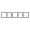 ASFORA Ramka 5-krotna pozioma aluminium EPH5800561