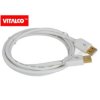 Przewód USB 2.0 Typ-A wtyk-wtyk 1,5m DSKU11 biały Vitalco