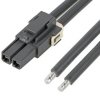 Kabel przewód-płytka, Mega-Fit, 600 V, 25 A, raster: 5.7mm, 150mm, Cyna, Czarny