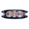 Lampa błyskowa LED do pojazdu, SLIM, 9W, 3 LED, światło pomarańczowe, R65 R10, 12V/24V, LW0036