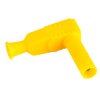 PJP 1067-J Right Angle Shrouded 4mm Plug Yellow