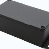 Aluminum die cast enclosure, (L x W x H) 113 x 60 x 38 mm, black (RAL 9005), IP54, 1590B2FBK