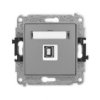 Icon Mechanizm Gniazda Pojedynczego Usb A-B 2.0 Szary Mat 27Igusb-3