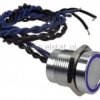 Przycisk piezo;16mm LED 24V niebieski; impuls IP68