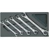 Gedore 1731157 Open Double Ring Wrench Set in 1/3 ES module