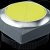 1.30.270.071/2400 FS+ 22 - push-button - square, metal, yellow, can be illuminated