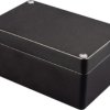 Aluminum die cast enclosure, (L x W x H) 161 x 100 x 60 mm, black (RAL 9005), IP66, 1550Z116BK