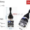 Joystick 2 torowy; chwilowy; 2xNO; otwór 30mm