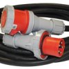 Przedłużacz budowlany siłowy elCORD CEE 63A 400V IP67 20m H07RN-F 5G16 z wtyczką i gniazdem CEE 63A-5P IP67 30466200