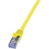 LogiLink CQ3047S RJ45 Patch Cable Cat.6A S/FTP 1.5m Yellow Flame-retardant