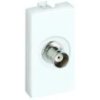 Simon Connect Gniazdo K45/2 antenowe BNC czysta biel K102D/9