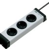 Listwa zasilająca, 16A, 250 V AC, 3 wtykowa dł. kabla 1.5m Typ F - niemieckie Schuko