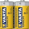 2 x bateria cynkowo-węglowa Varta Superlife R20 D (folia)