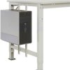 Manuflex LZ3590.9006 ESD Uchwyt CPU ESD typu C, srebrny, podobny do RAL 9006, SxTxH = 180-250 x 450 x 290 mm