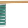 System banków warsztatowych COMBI, model 6 z płytą wielowarstwową, szer. X gł. X wys. = 2000 x 700 x 840 mm Manuflex WC5