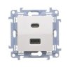 SIMON10 biały CEC2CAQ.01/11 Ład. USB + USB-C 30W