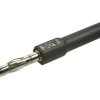 Adapter; Amass; 26.455.2; (M/F) wtyk bananowy 4mm / gniazdo bananowe 2mm; czarny; 51,5mm; 10A; 60V; mosiądz niklowany; PA; RoHS;