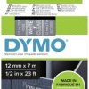 Taśma do nadruku D1 DYMO S0720600, 12 mm x 7 m, Kolor taśmy: przeźroczysty / Kolor nadruku: biały DYMO S0720600, 12 mm x