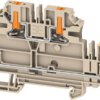 Multi level terminal block, push-in connection, 0.14-6.0 mm², 4 pole, 32 A, 8 kV, dark beige, 2847800000