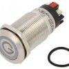 Przełącznik: wandaloodporny Poz: 2 SPDT 3A/220VAC 5A/24VDC LAS1GQF-11ZET/L/R/24V/S