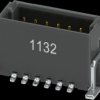 Male connector, 12 pole, pitch 1.27 mm, straight, 1373827
