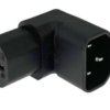 Kątowy adapter zasilania IEC 320 C14 do C13