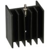 Radiator; V7142/2,5-1p; z pinem do druku; z otworem; czerniony; 25mm; H; 13K/W; 23mm; 16mm