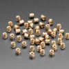 Adafruit Brass Heat-Set Inserts for Plastic - M3 x 4mm - 50 pack