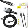 KABEL USB-A - Lightning / iPhone Baseus Cafule CALKLF-BG1 100cm Apple 2.4A CZARNO-SZARY W OPLOCIE