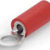 Insulated ring cable lug, 0.3-1.42 mm², AWG 22 to 16, 3.68 mm, M3.5, red, 2-32945-1