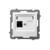 Gniazdo komputerowe pojedyncze RJ45 białe GPK-1G/F/m/00 As Ospel