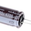 Kondensator 4700μF 35V dc Radialny, Otwór przelotowy Nichicon roztaw: 7.5mm 18 (Dia.) x 40mm