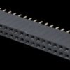 2x 25-pin Socket terminal strip, straight, RM 2.54, H: 8.5 mm