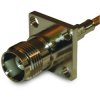 TNC flange socket 50 Ω, RG-174, RG-188, RG-316, LMR-100A, Belden 7805A, RG-174LL, crimp connection, straight, 122246
