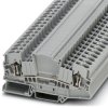 Through terminal block, spring balancer connection, 0.2-10 mm², 2 pole, 41 A, 8 kV, gray, 3035713