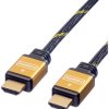 Roline HDMI kabel Wtyczka HDMI-A, Wtyczka HDMI-A 5.00 m wielobarwny 11.04.5565 ekranowanie Kabel HDMI