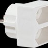 921.271 Euro double plug, 1x protective contact plug, 2x Euro socket