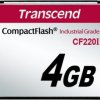 Karta pamięci flash CompactFlash, 4 GB, Transcend Tak CF220I SLC
