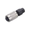 Binder 99-0076-100-03 Female 3-4mm 3 Pin Cable Mount Screw with Solder Terminal