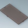 Front plate, PC, (W x H) 84 x 42 mm, smoked glass, B6804400