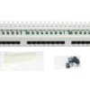 Patch Panel Rack 19 Kat.5E 24P Utp Z Półką 1U Czarny