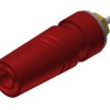 Gniazdo bananowe Żeński Połączenie lutowane typ Gniazdo bananowe Czerwony 24A Hirschmann Test & Measurement rozmiar 4 mm