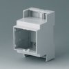 PC DIN rail enclosure, (L x W x H) 58 x 53 x 90 mm, light gray, B6702104