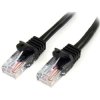 StarTech.com 45PAT50CMBK Cat5e Ethernet Patch Cable with Snagless RJ45 Connecto