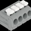 804-102 PCB terminal block, push-button, 2.5 mm², RM 5 mm, 2-pin, grey