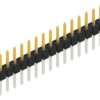 Pin header, 15 pole, pitch 2.54 mm, straight, black, 10046261