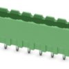 Pin header, 12 pole, pitch 5 mm, straight, green, 1924295