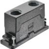 Grommet housing, size 24B, die-cast aluminum, 2 x M32, straight, screw locking, IP65/IP68/IP6K9K, 19405240425