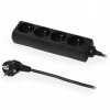 Przedłużacz elektryczny Listwa zasilająca na 4 gniazda 2P+Z czarna 3m ECO PLASTROL